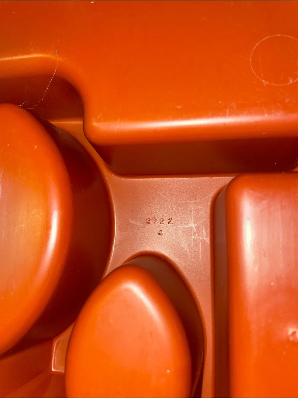 Rubbermaid Silverware Flatware Utensil Holder Tray 2922 orange Vintage